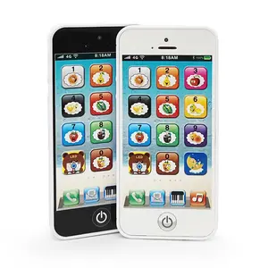 English Learning Toy Phone, Learning Tool, 8 Fun Modes, 20 Nursery Rhymes, USB Charging, Flashlight, Volume Adjustable, Perfect Gift for Parent-Child Interaction