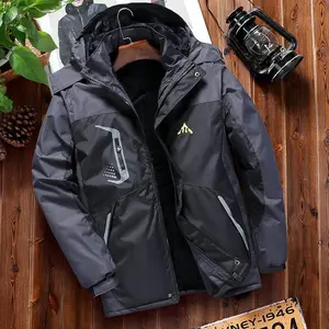 Men's Winter Coats Water Resistant Ski Snow Jacket Warm Fleece Jacket Parka Raincoats With Multi-Pockets FallFreshness Athletic Outerwear Outdoor Sportswear