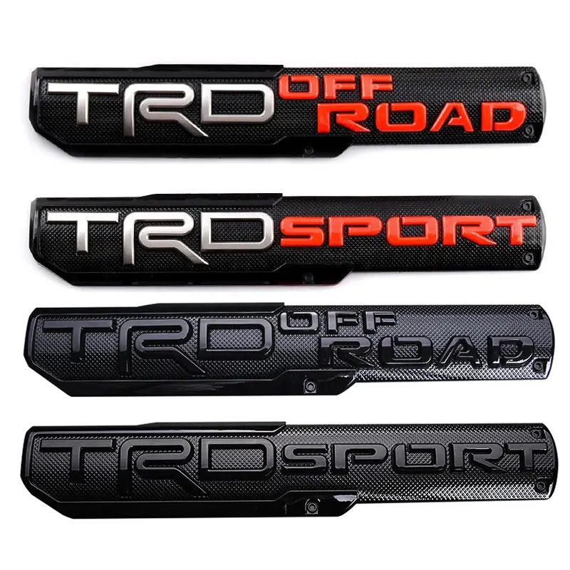 2pcs High-Quality Off-Road Emblem Decals - Self-Adhesive 4X4 Badge Stickers, Car Accessories for SR5 V6 Pickup Trucks