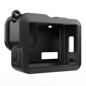 PULUZ Silicone Sports Action Camera Case with Lens Cover & Lanyard & Side Cover, Camera Protective Case, Camera Accessories for GoPro HERO 2024