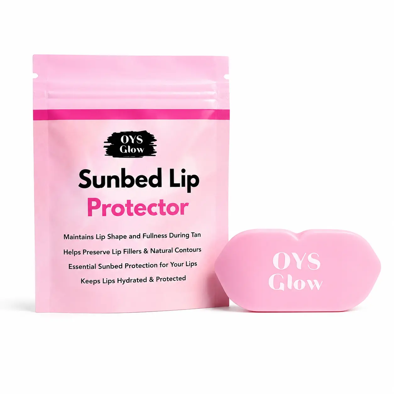 Sunbed Protective Lip Cover, UV Shield for Lips on Sunbed, Silicone Material Skincare for Tanning Sessions Compact Lightweight Lip Filler Natural Contour