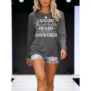 Women's Long-sleeve TopI Seek the Lord T-Shirt - Long Sleeve Religious Top with Eye-Catching Scripture Print, Soft and Breathable Fabric, Suitable for Church Wear and Inspirational Gift, Sizes S-XXL (White) - Faith Apparel outdoorfun