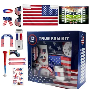 World Cup 12-Piece "True Fan" Gift Pack — Featuring U.S. Flag-Themed Accessories and Match Prediction Charts — Crafted Exclusively for Football Fans