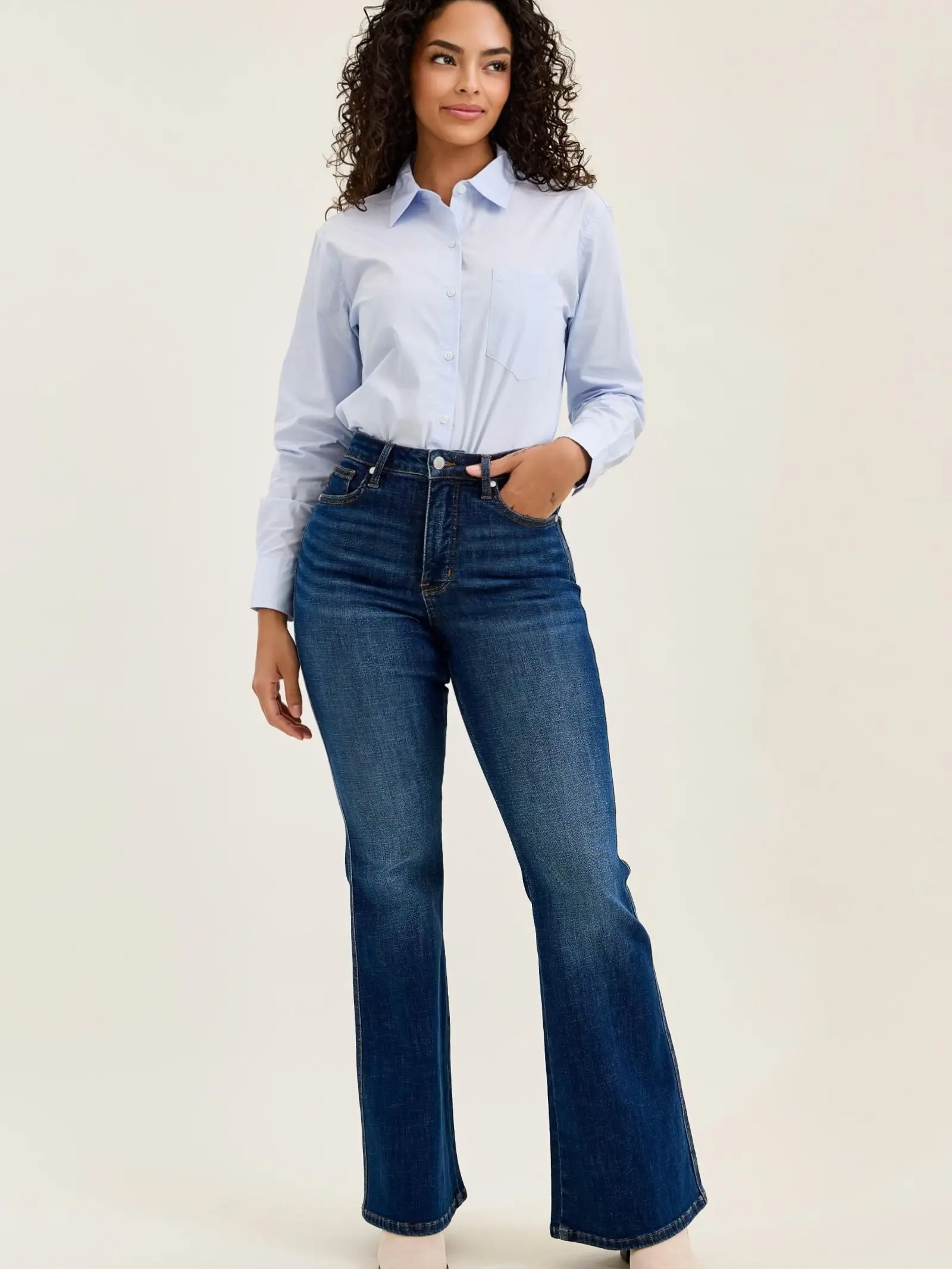 Kaylee Judy Blue HW Tummy Control Flare Jean Kaylee Judy Blue HW Tummy Control Flare Jean
