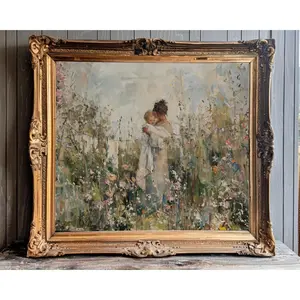 Motherhood Print Cottagecore Painting Mothers Day Print Cottagecore Motherhood Wall Art for Laundry Room Cottagecore Decor