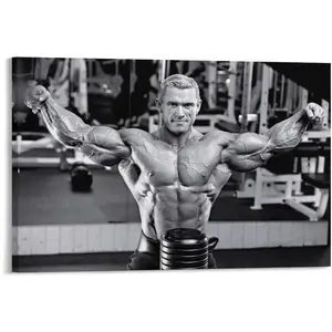 Bodybuilder Lee Priest Bodybuilding Art Poster (5) Canvas Poster Print Wall Art Decor Paintings for Living Room Bedroom Decoration