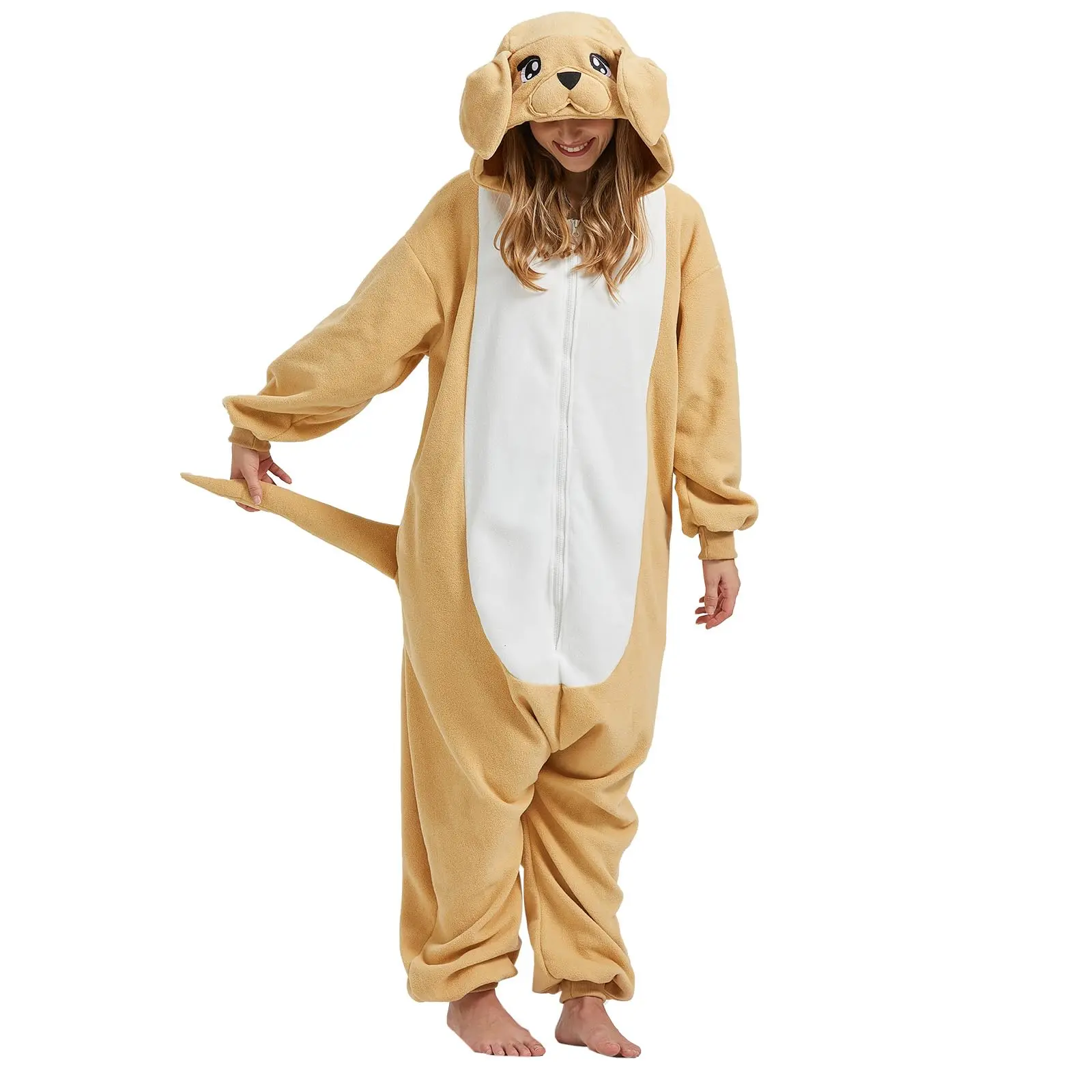 Golden Retriever Dog Jumpsuit for Women Hoodies Women's Clothes Flash Sale Cosplay Costume holiday Onesie Pajama Set anime onesies