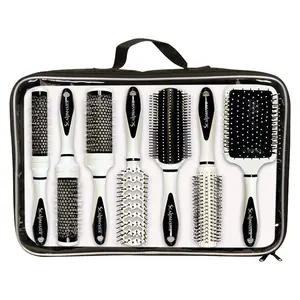 Scalpmaster 7pc Ceramic Brush Set W/ Carry Case