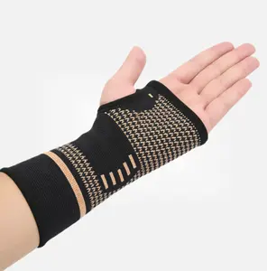 2 Pieces Included! Copper Fiber & Ion Wrist Support Sleeves – Breathable, Comfortable Wristbands Perfect for Outdoor Sports