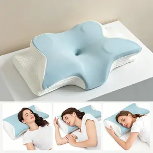 Side Sleeper Pillow for Adults, Orthopedic Cervical Pillow for Neck & Shoulder Pain Relief, Ergonomic Memory Foam Neck Support Pillow for Back Sleepers