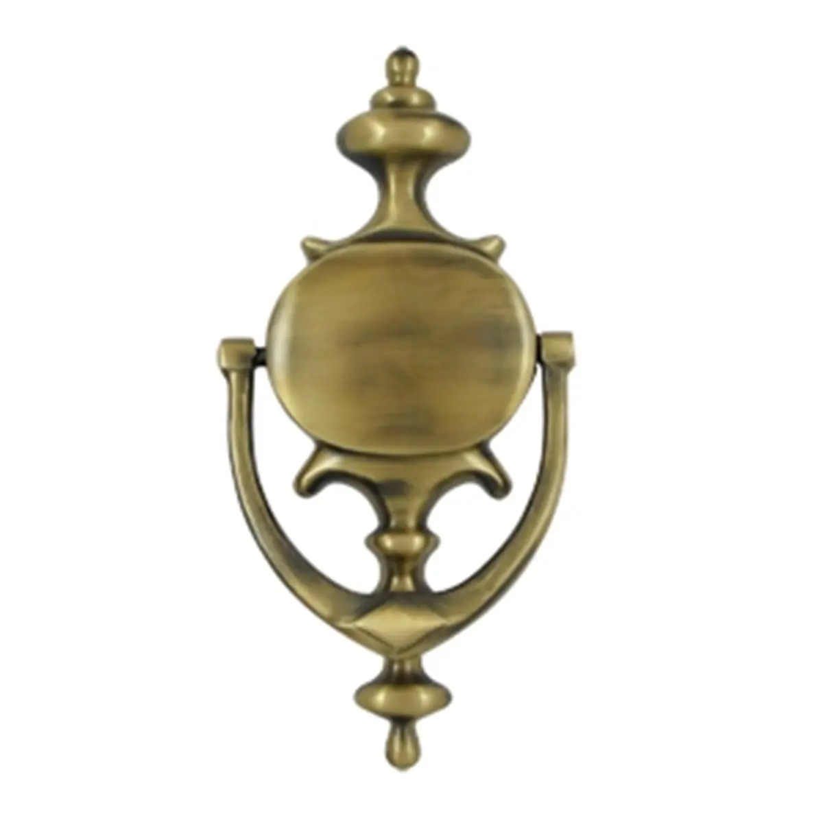 Deltana Imperial Antique Brass Door Knocker, Door Hardware with 4-7/8" Center-to-Center Mounting, 8-1/2" Tall Design