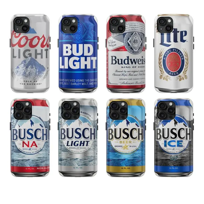 Coors Light Tough Case - Miller Lite, Busch Light, iP 16, iP 15 Pro Max, iP 14, 13, 11, 12 - Durable Impact Resistant Phone Case with Glossy Finish