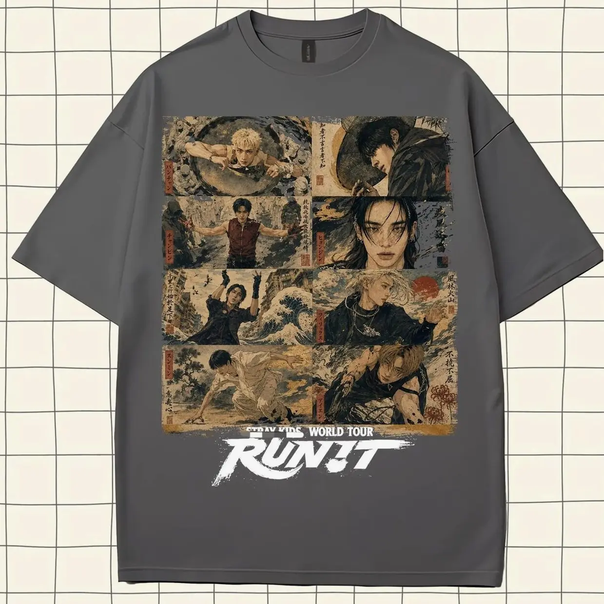 SKZ Inspired Graphic T-Shirt, K-Pop Fan Tee, Concert Inspired Shirt, Unisex Casual Streetwear Gift for Music Fans