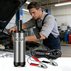 SUNMORN Stainless Steel Diesel Pump Oil Pump Diesel Fuel Transfer Pump Submersible Water Pump for Automotive Farm and Marina Use