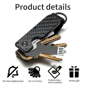 Multifunctional Compact Keys Organizer, Minimalist Innovative Keyholder, Smart Durable Car Key Chain, For Key Holder Secures 1-5 Keys, Easy To Carry, Fashion Accessories, Perfect Gift