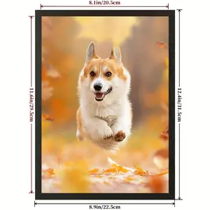 A4 Set of 3 Black Wood Picture Frame 8.3x11.7 Solid Wooden Photo Frame Natural Color Frames with Plexi-Glass for Wall Mounting or Tabletop Living Room Bedroom Home Decor without mat