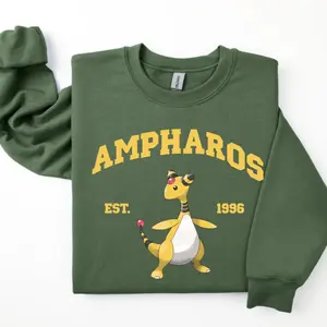 Ampharos Sweatshirt, Pkm Characters Sweatshirt, Anime Shirt