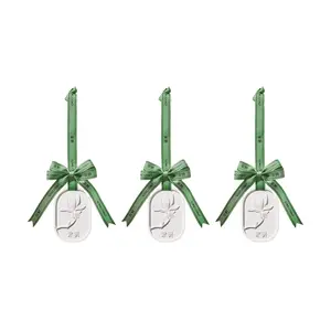 SONG CHAO 3-Pack Diatomaceous Earth Scented Hanging Diffuser - Lakeside Lotus Aroma Stone for Closets & Cars