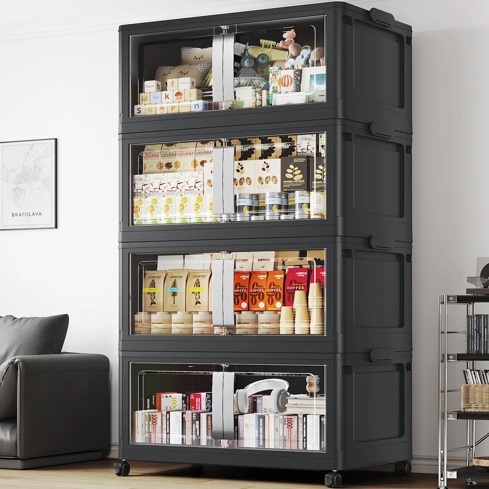 Black 160 Qt-4Pack