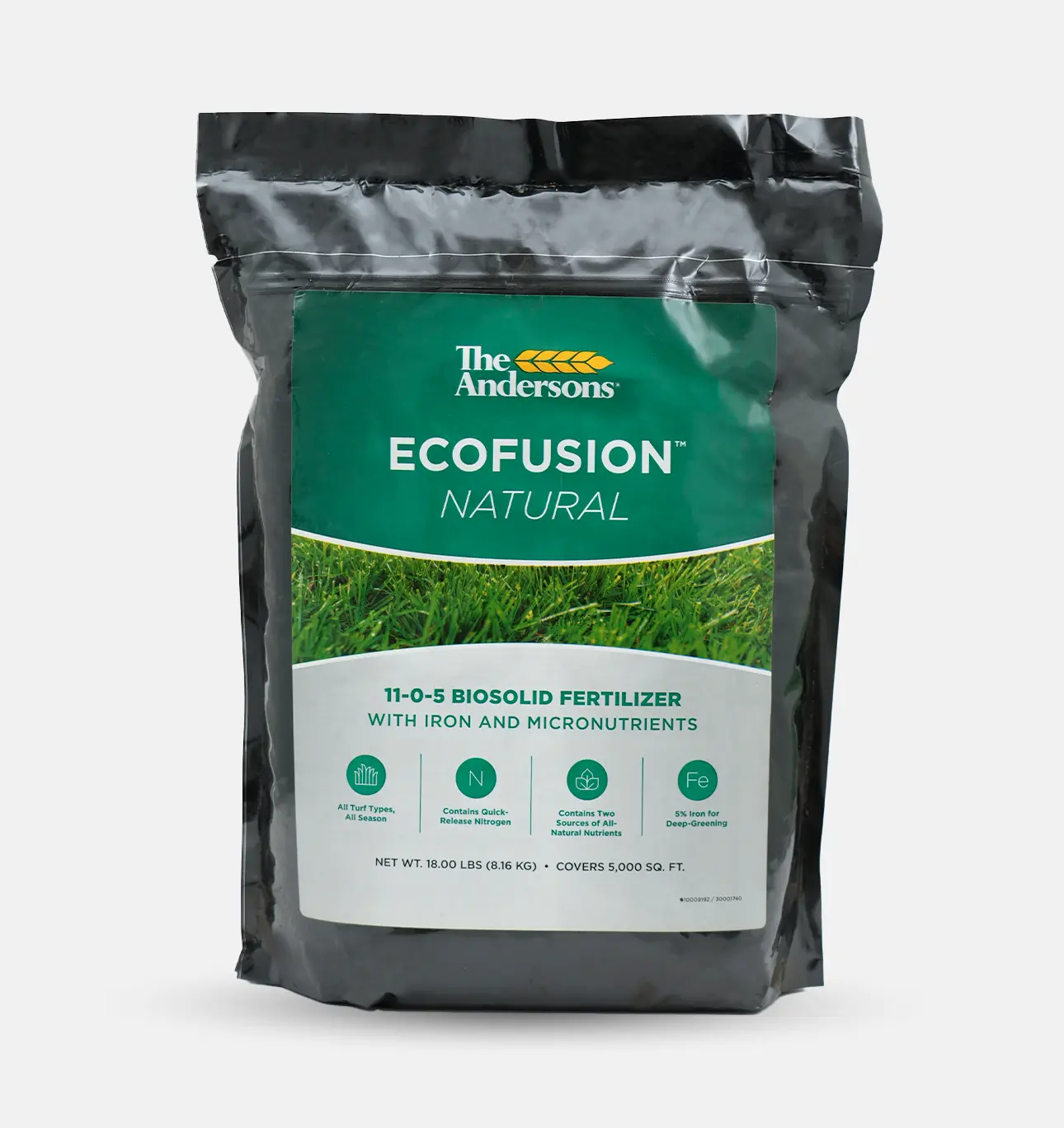 The Andersons Professional Ecofusion Natural 11-0-5 Biosolid Fertilizer with Iron and Micronutrients