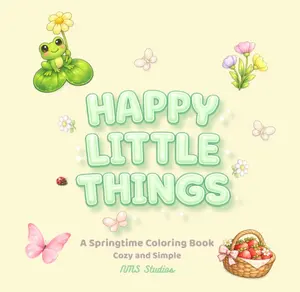 Happy Little Things Spring Coloring Book | Bundle or Single