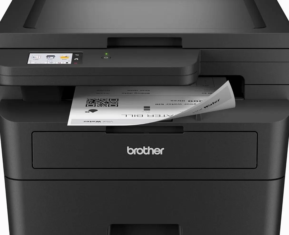 Brother HL-L2480DW Wireless Compact Monochrome Multi-Function Laser Printer with Copy and Scan, Duplex, Mobile, Black & White | Includes Refresh Subscription Trial(1), Works with Alexa