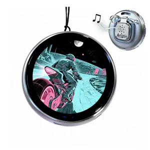 Ani-Pin SE, Digital Pins/Badge with audio, Electronic Button with LED Screen, Customizable Anime Style Badge, Dynamic Touch Screen, Gift for FIFA World Cup Footbal party / Easter/Cosplay/Concert for anime fans and fanbase