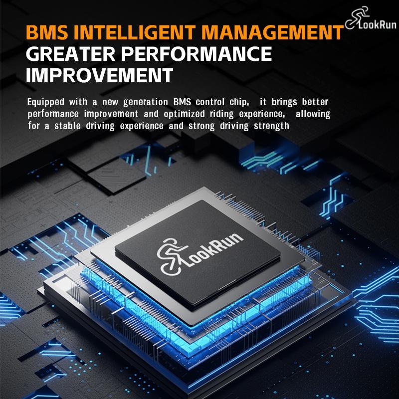 LookRun Foldable Electric Bike 800W Peak Power 22 mph Speed 60 Mile Range Explosion-Proof Tires Rear Disc Brake Dual Seats for Campus Commutes & Leisure E-Bike Folding Suspension elect ic