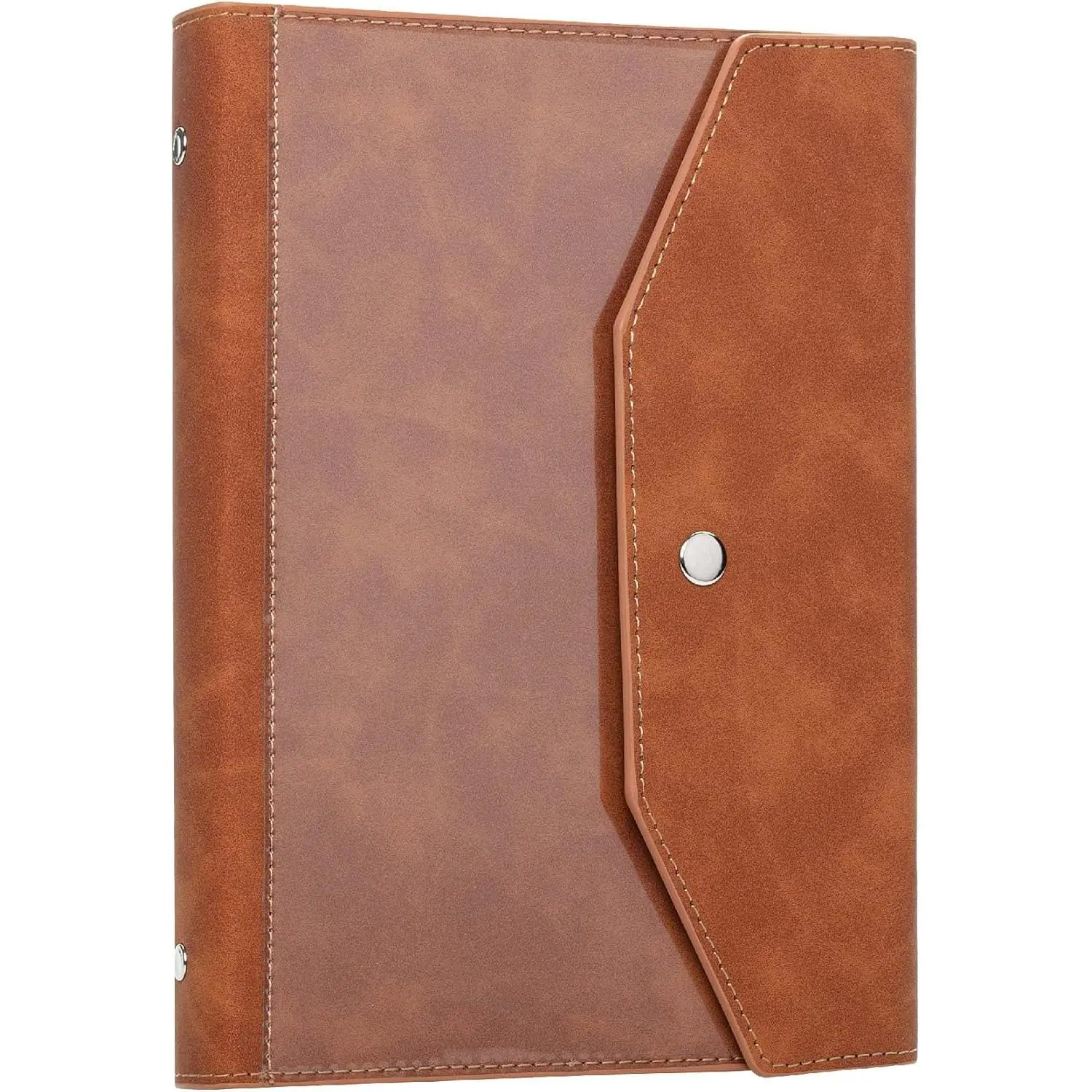 A5 Leather Planner - 6 Ring Binder, Refillable Notebook