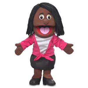 Barbara, Woman Puppet, Black (14")