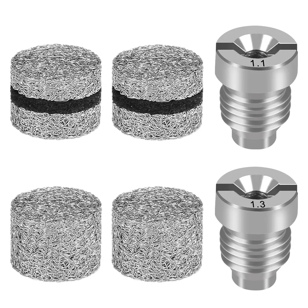 6Pcs Foam Gun Orifice Nozzle Tips Mesh Filter Foam Making Machine Filters for Snow Foam Lance
