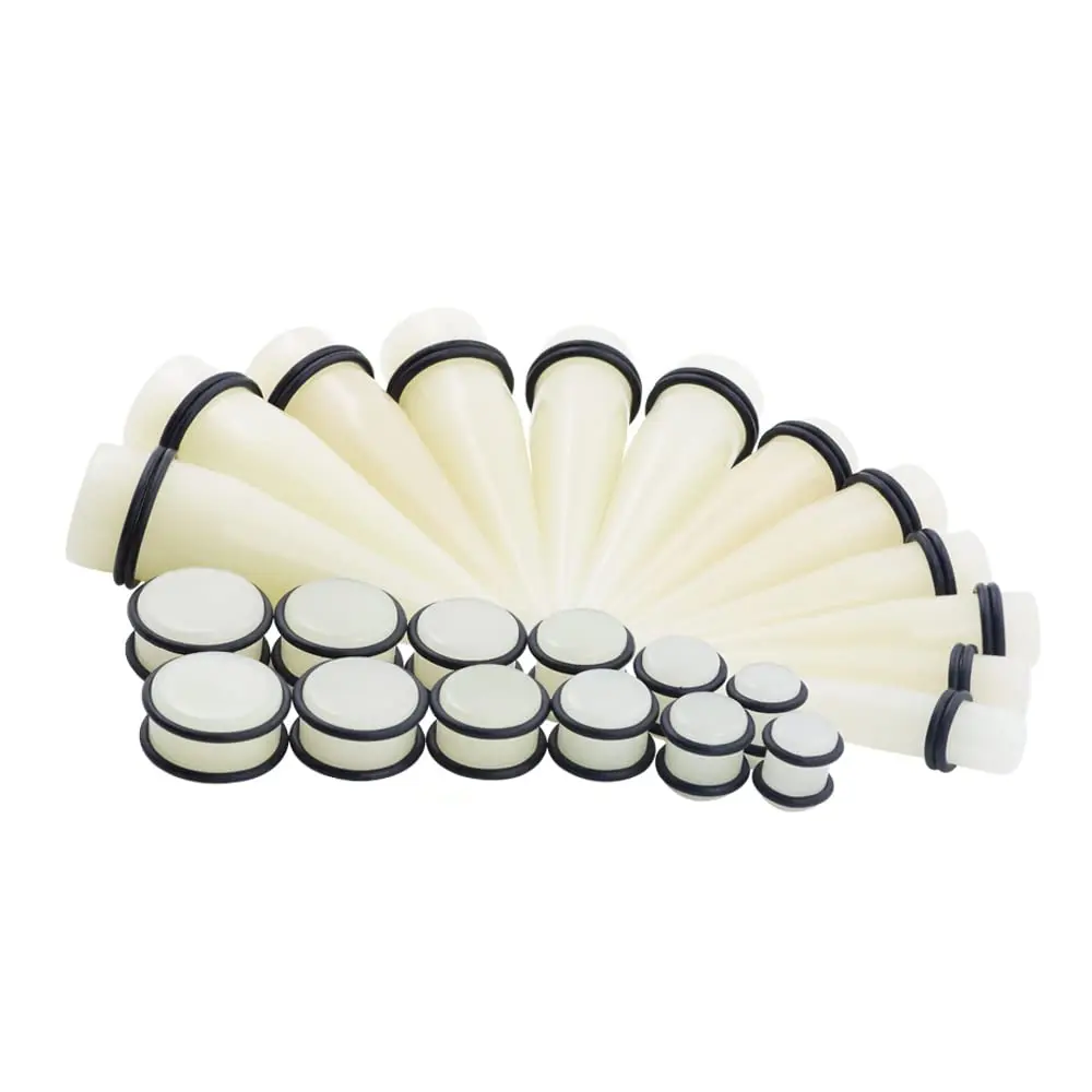 24pc Big Gauges Kit Ear Stretching 00g-20mm Taper Plug Tunnels Kits