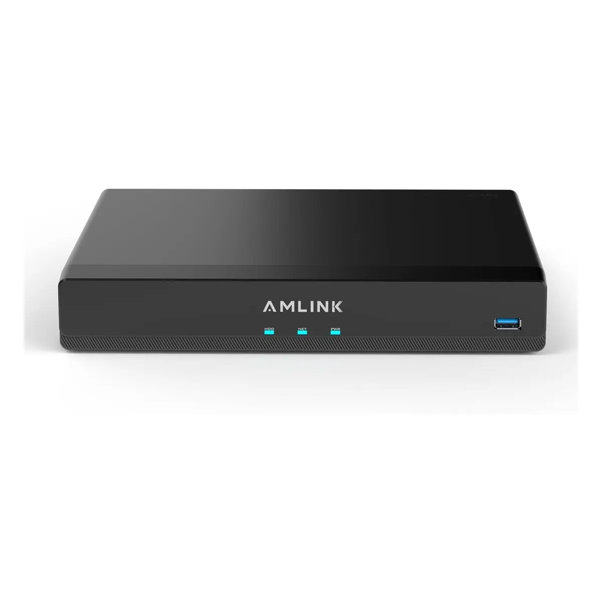 AMLINK 12MP 8CH PoE NVR, ALN-4108E, AI Network Video Recorder with Human/Vehicle Detection, 8-Port PoE, Supports 8 x 12MP Security Cameras & Up to 20TB HDD Storage, Cable, Local, Protection