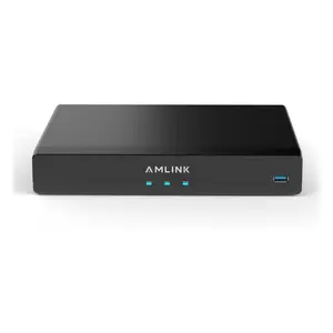AMLINK 12MP 8CH PoE NVR, AI Network Video Recorder with Human/Vehicle Detection, 8-Port PoE, Supports 8 x 12MP Security Cameras & Up to 20TB HDD Storage, ALN-4108E