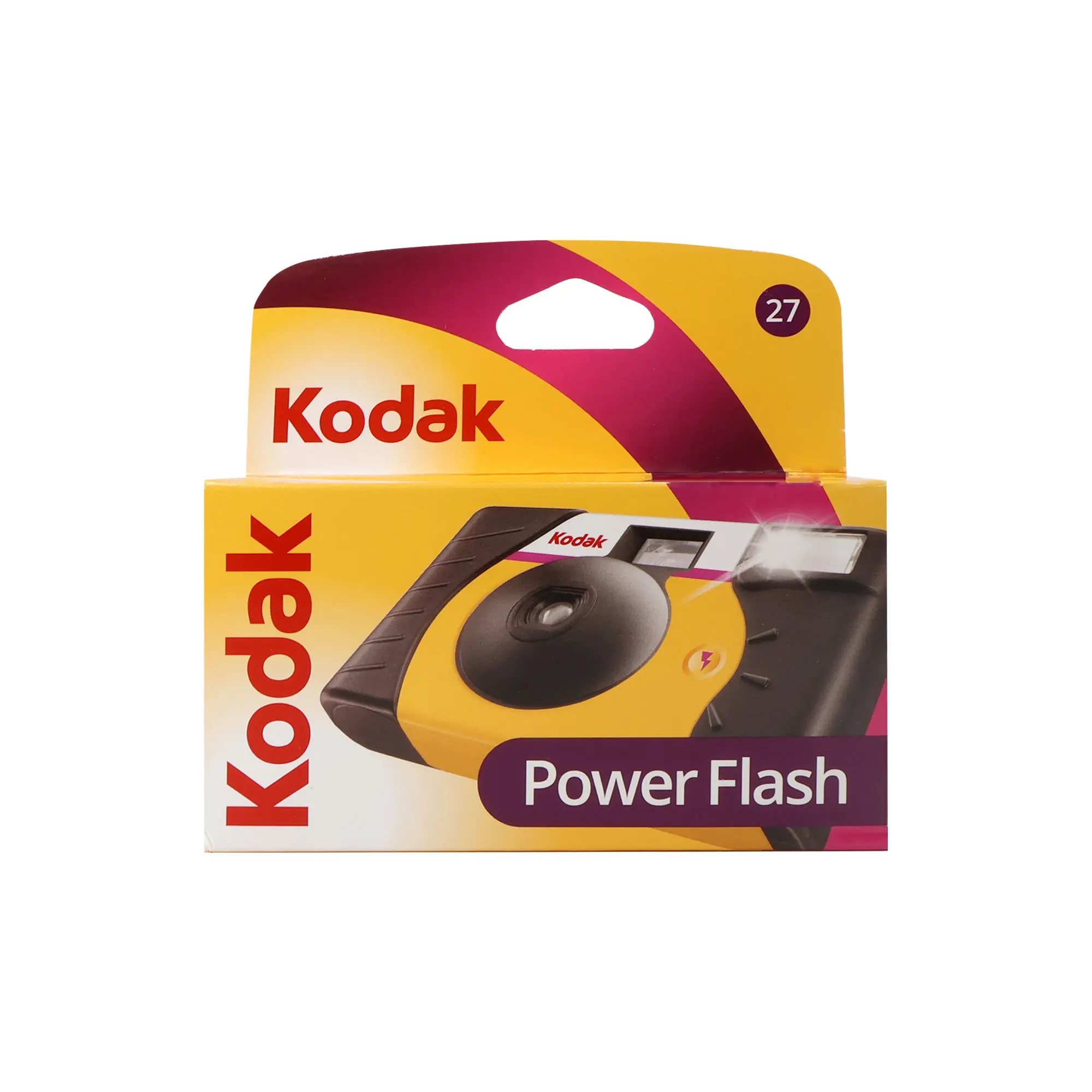 Kodak Disposable 35mm 800-Speed Film Camera - 800 ISO, Lightweight Plastic, Built-in Power Flash, 27 Exposures, SLR-Compatible, No Water Resistance, Fast-Blur Zoom, 1.2-3m Range, Indoor/Outdoor Use