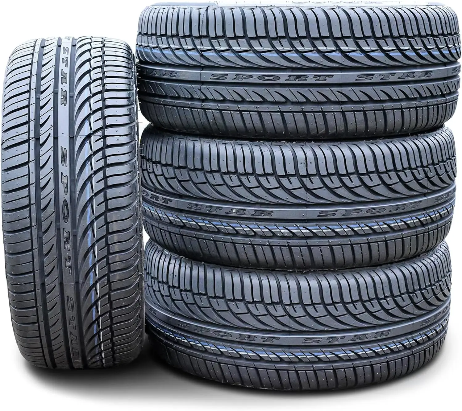 4 x Fullway HP108 205/55R16 91V SL All Season Performance Tires | Passenger Performance All Season Traction 91V Rated Standard Load Radial Construction Black Sidewall Tires