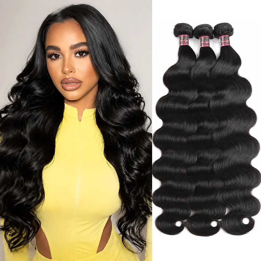 Uwigs Body/Straight Wave Hair Bundles Raw Hair Bundles 100g/pc Human Hair Weave 1 3 4 bundles