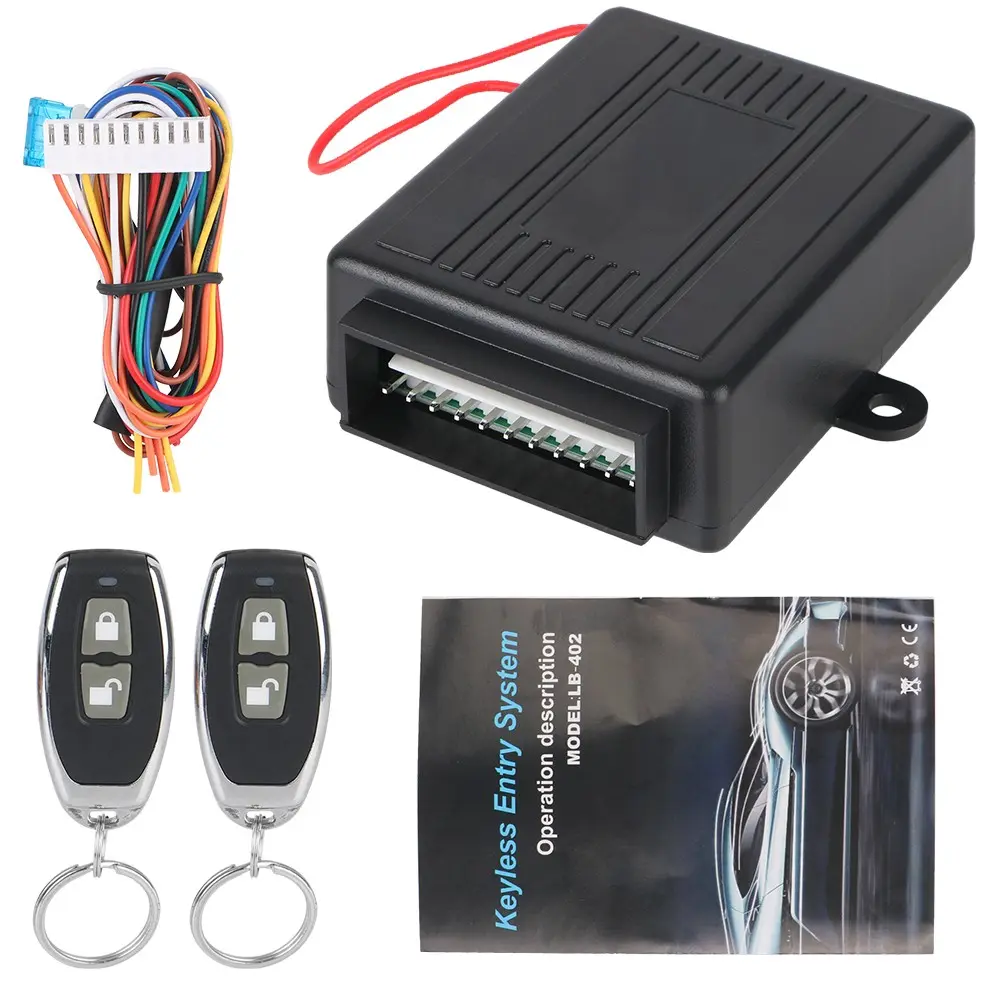 12V Remote Central Lock Kit Auto Keyless System Car Automotive