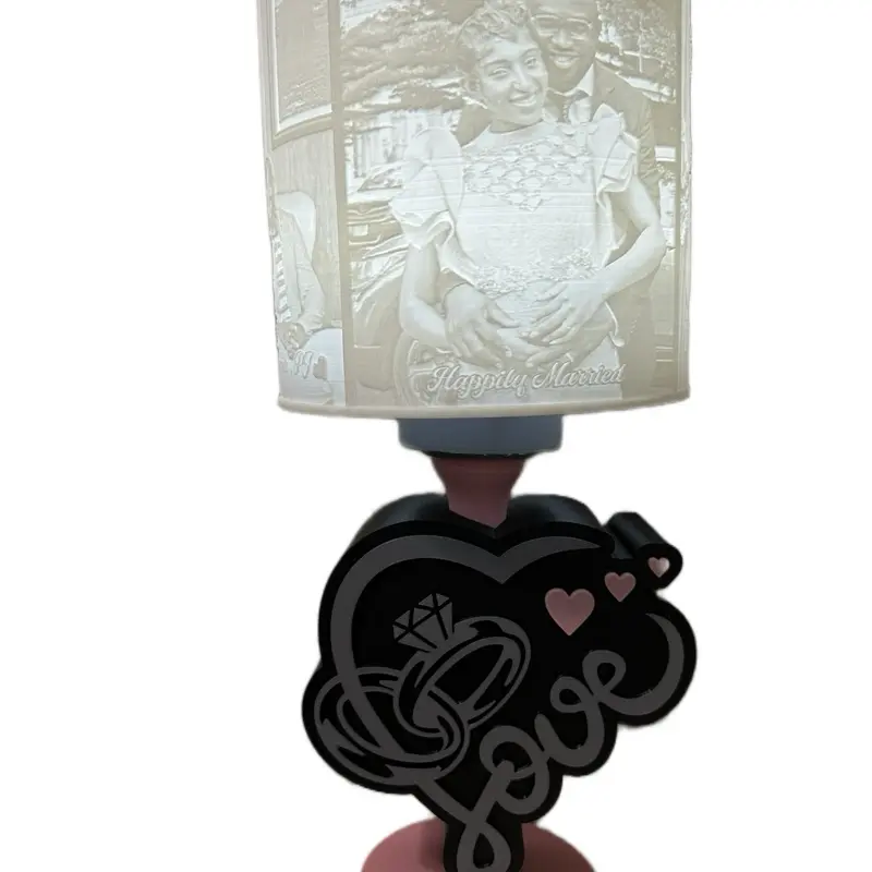 Personalized Photo Lampshade  | Custom 3D Lithophane Gift | Unique LED Keepsake