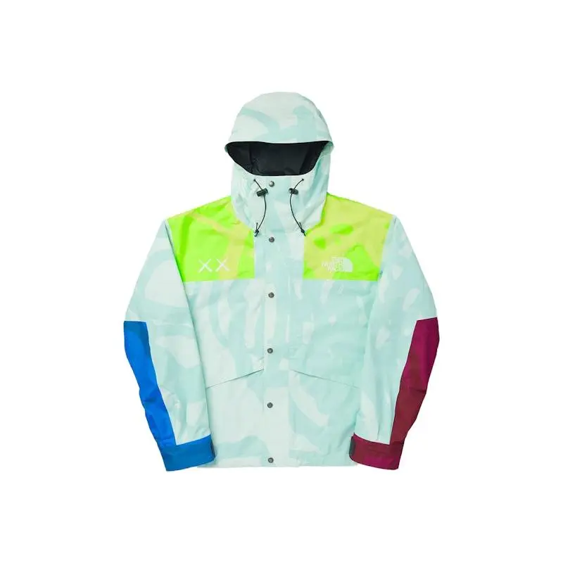 KAWS x The North Face Retro 1986 Mountain Jacket Ice Blue 86 Print (men) by StockX