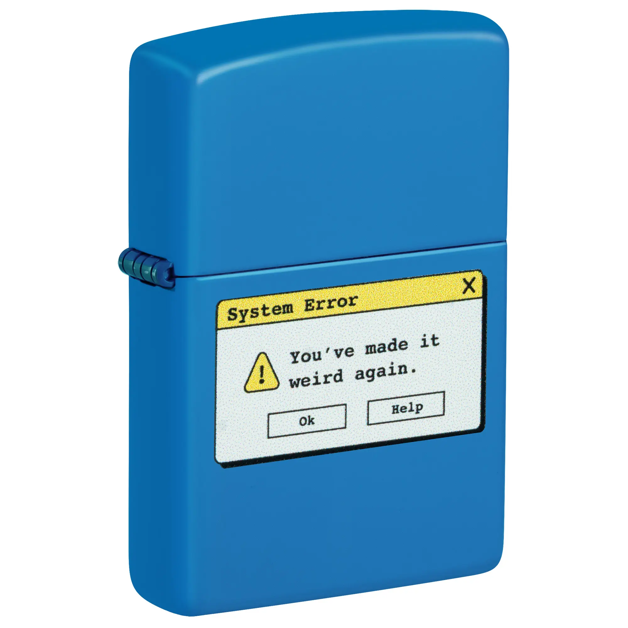 Zippo System Error Design Pocket Lighter - Made in USA - Unfilled (fuel sold separately)