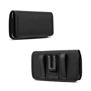 Universal Cell Phone Pouch, Nylon Cell Phone Belt Holster Case, Suitable for 5.5" to 6.9" Cell Phones