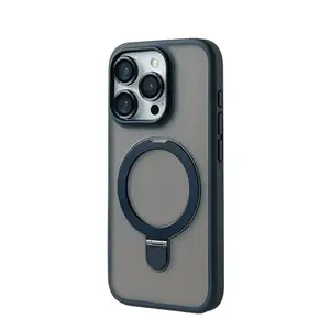 Matte Magnetic Ring Stand Phone Case Made Of Premium Soft Tpu Material. The Smooth, Fingerprint-Resistant Surface Offers A Comfortable, Non-Slip Grip, While The Built-In Metal Ring Doubles As A Stable Stand For Hands-Free Viewing.Applicable to iPhone 17