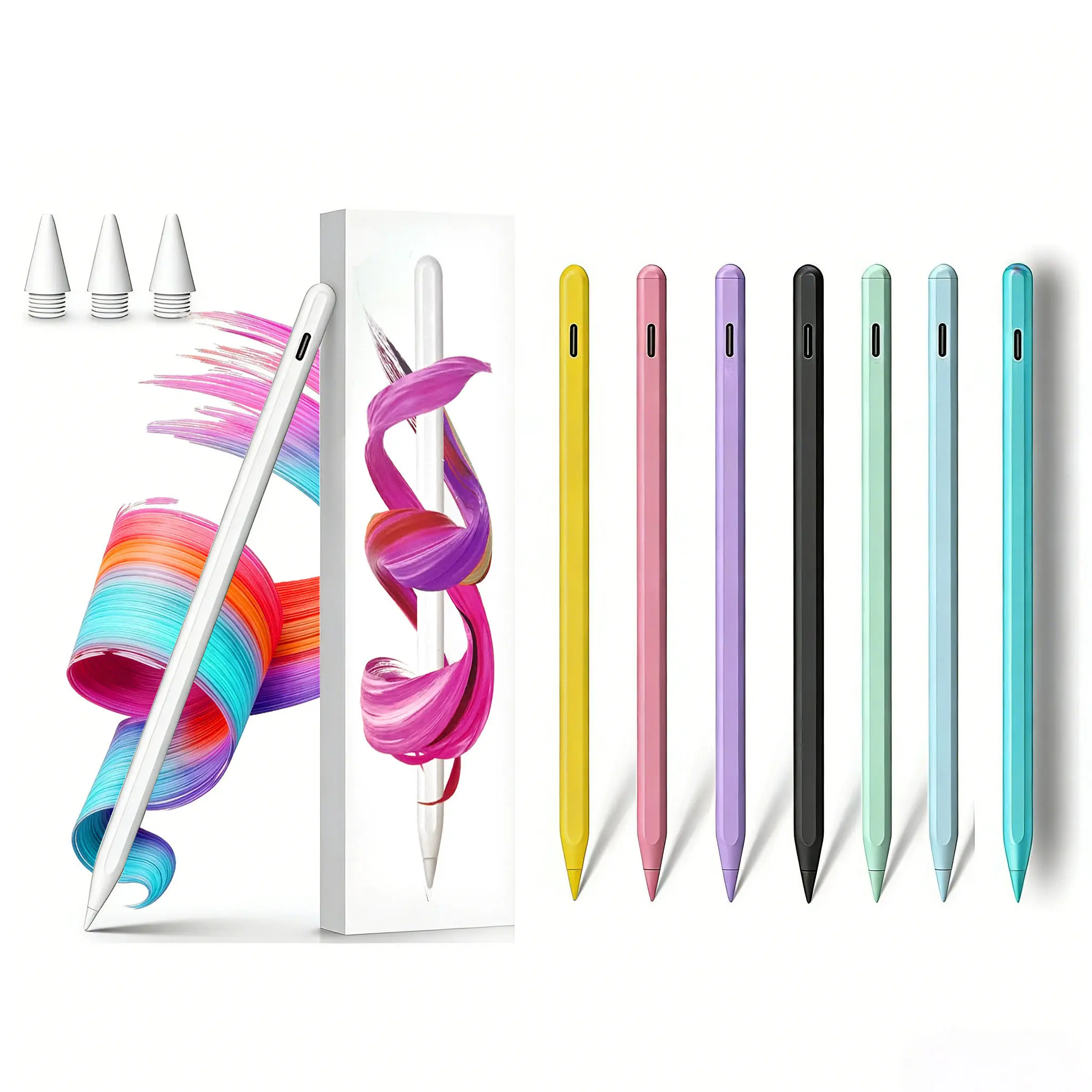 Pencil for Apple iPad A16 11 and 10 Generation, Fast Charging Stylus for 2026-2018, for iPad 11-6 Generation, Air 11-Inch/13-Inch M3/M2/5th-3 Generation, pro 13 "/11"/M4/12.9 ",Mini A17 Pro 7/6/5Th Palm Rejection Tilt Sensitivity pen BackToSchool