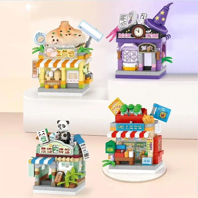 Cute Mini Street Scene Building Blocks, Stem Building Blocks ...