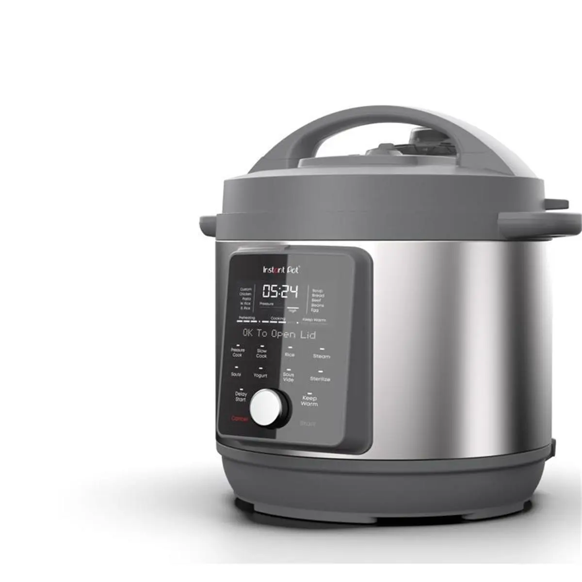 212 MAIN 6 Qt. Duo Plus Stainless Steel Pressure Cooker - Digital Control Multi Function Instant Cooker with Auto-Seal Lid, Black & Silver (Model 6026920), Instant Multi Cooker