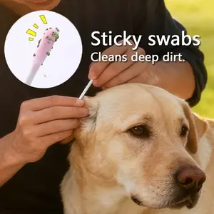 50 pcs/100 pcs Dog Ear Cleansing Stick, Ear Cleansing Wipes for Dogs with Dirty Ears, Universal Deep Cleansing Gel Stick for Cats and Dogs, Safety Ear Care Products, Essential Tools for Pet Care, Pet Dog Toothbrushes and Accessories, Small Dog Accessories