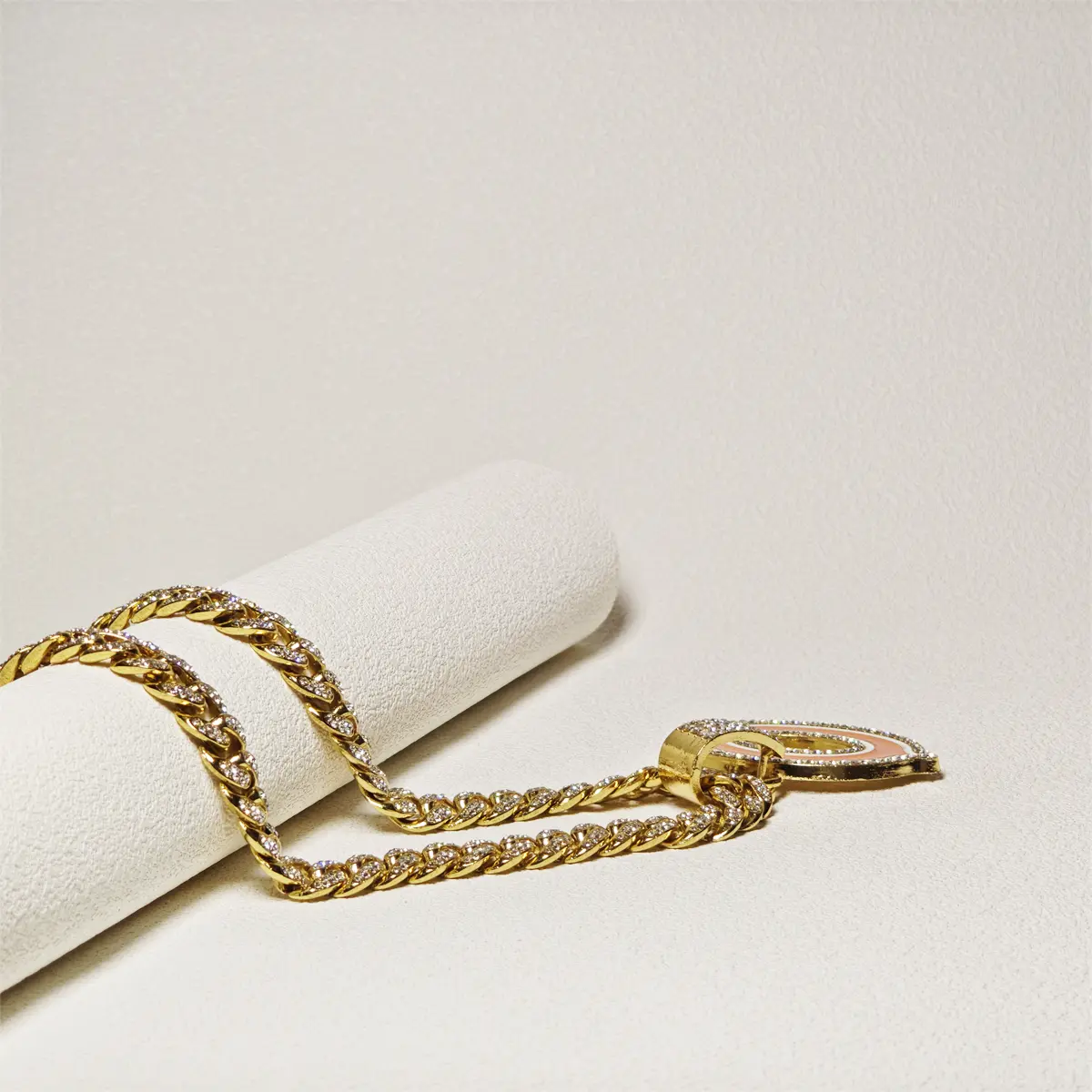 Hip Hop Rhinestones Cuban Chain [CB 1920] Letter " C " Bear, Letter " G " Pendant Personalized Trend Necklace for Men and Woman, Gift, Souvenir