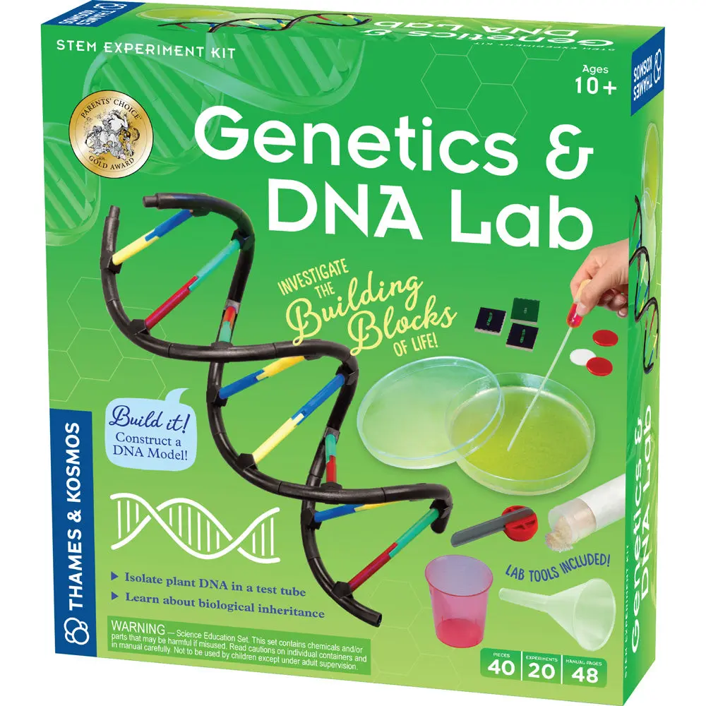Genetics & DNA Lab Science Biology Experiment Kit, STEM Educational Kit for Kids