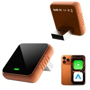 Wireless Carplay Adapter for iPhone,Wired CarPlay to Wireless,Android Auto 2in1 Mini USB Design with Fast Stable Connection Car Play for Apple iOS 10+, Android 11+ Version